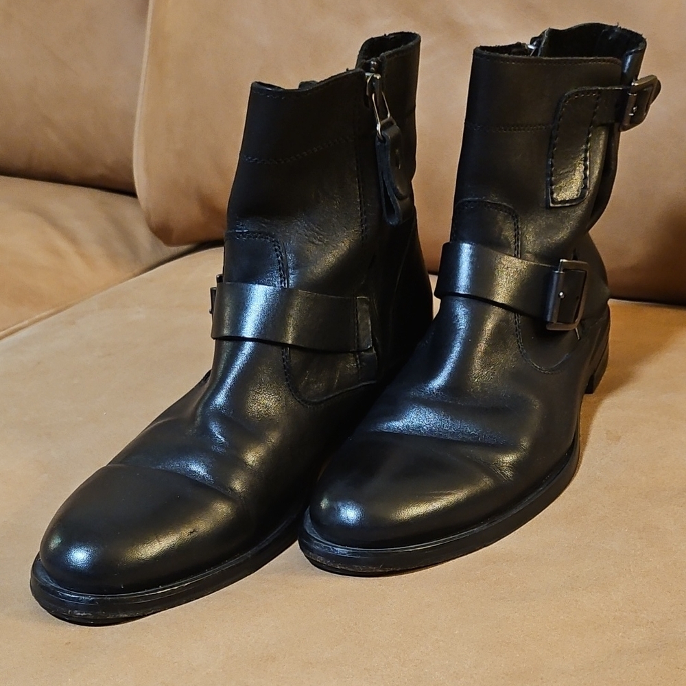 Kenneth Cole Black Leather Men's Boots